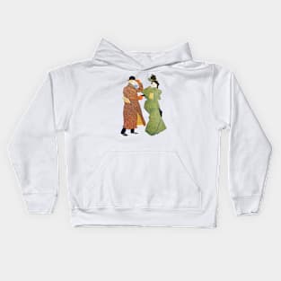 Edwardian Couple Kids Hoodie